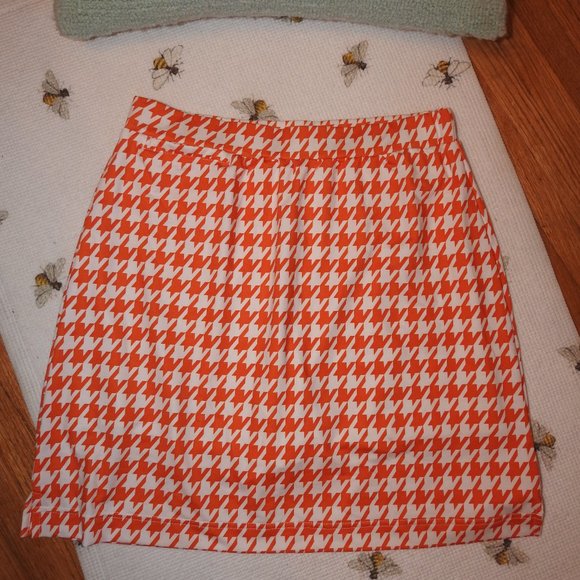 Page & Tuttle Orange & White Skort Med 6-8 - Picture 1 of 2